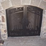 Florence Fireplace Iron Doors